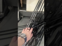 Legami riutilizzabili di plastica dello zip del cavo del dente del nero di nylon inverso UV della fascetta ferma-cavo